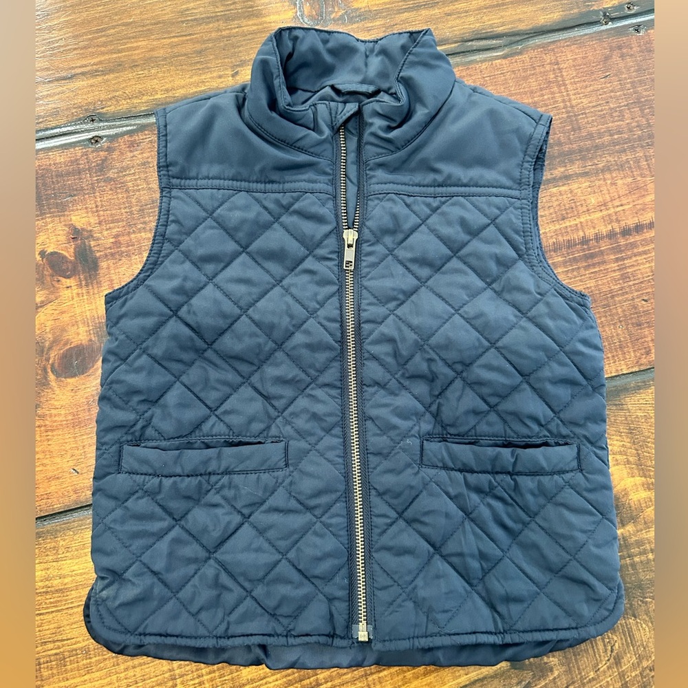 J.Crew Crewcuts Quilted Vest in Navy - Size 4-5